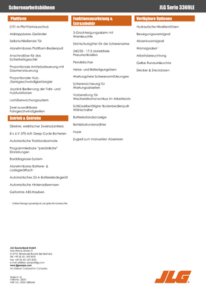 व्हील्ड सिज़र लिफ्ट JLG 3369LE