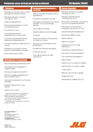 व्हील्ड सिज़र लिफ्ट JLG 3394RT