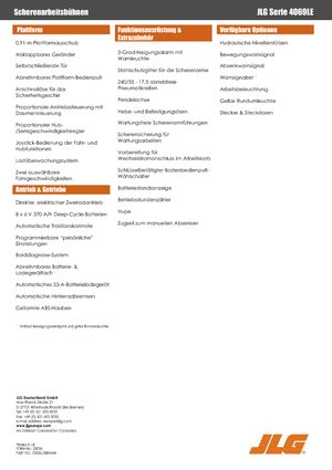 व्हील्ड सिज़र लिफ्ट JLG 4069LE