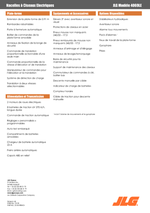 व्हील्ड सिज़र लिफ्ट JLG 4069LE