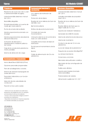 व्हील्ड सिज़र लिफ्ट JLG 4394RT