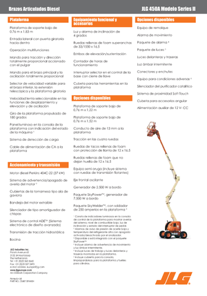 व्हील्ड आर्टिकुलेटिंग बूम लिफ्ट JLG 450A Serie II
