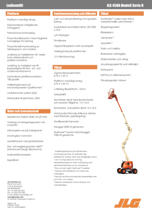 व्हील्ड आर्टिकुलेटिंग बूम लिफ्ट JLG 450A Serie II