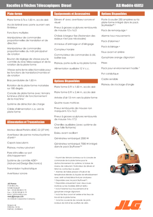 व्हील्ड टेलीस्कोपिक बूम लिफ्ट JLG 460 SJ