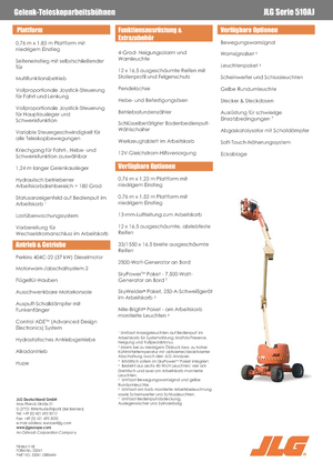 व्हील्ड आर्टिकुलेटिंग बूम लिफ्ट JLG 510 AJ