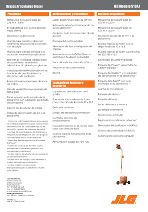 व्हील्ड आर्टिकुलेटिंग बूम लिफ्ट JLG 510 AJ