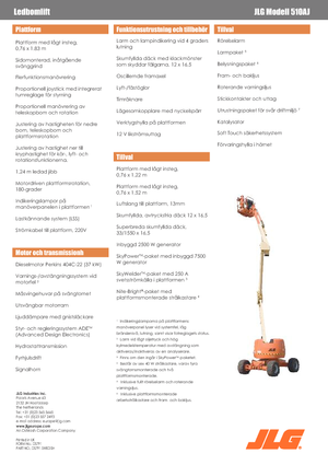 व्हील्ड आर्टिकुलेटिंग बूम लिफ्ट JLG 510 AJ