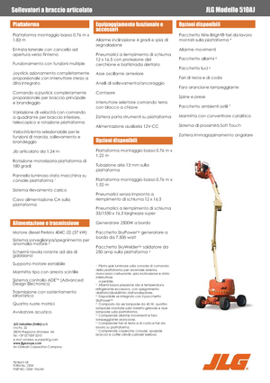 व्हील्ड आर्टिकुलेटिंग बूम लिफ्ट JLG 510 AJ