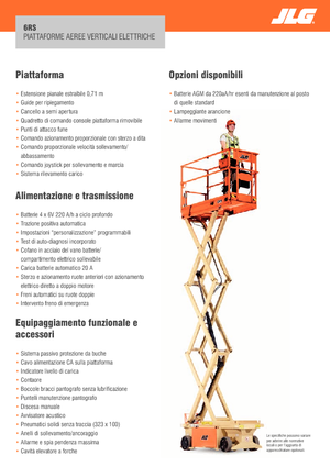 व्हील्ड सिज़र लिफ्ट JLG 6RS