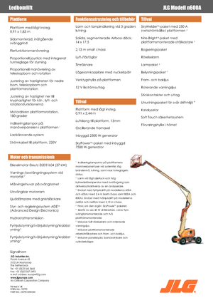 व्हील्ड आर्टिकुलेटिंग बूम लिफ्ट JLG 600AN