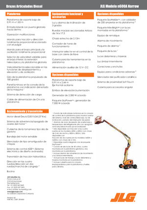 व्हील्ड आर्टिकुलेटिंग बूम लिफ्ट JLG 600AN