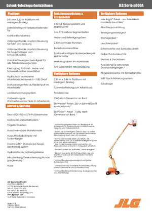 व्हील्ड आर्टिकुलेटिंग बूम लिफ्ट JLG 600AN