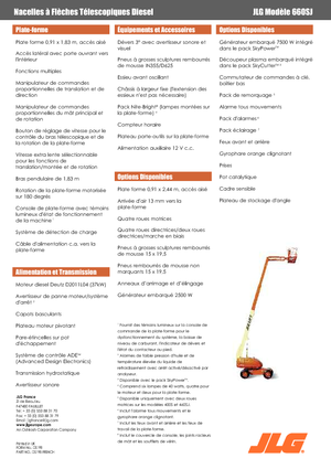 व्हील्ड टेलीस्कोपिक बूम लिफ्ट JLG 660 SJ