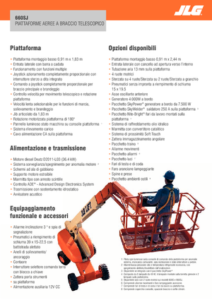 व्हील्ड टेलीस्कोपिक बूम लिफ्ट JLG 660SJ