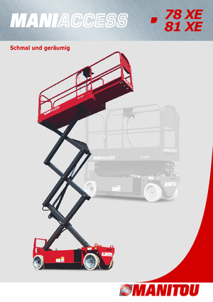 व्हील्ड सिज़र लिफ्ट Manitou 78 XE