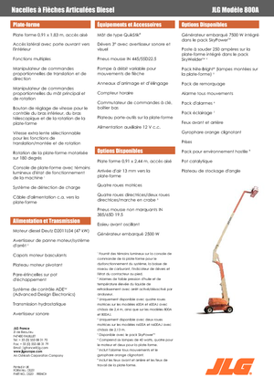 व्हील्ड आर्टिकुलेटिंग बूम लिफ्ट JLG 800A