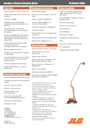 व्हील्ड आर्टिकुलेटिंग बूम लिफ्ट JLG 800AJ