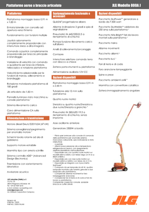 व्हील्ड आर्टिकुलेटिंग बूम लिफ्ट JLG 800AJ