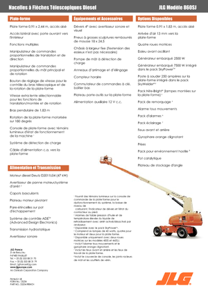 व्हील्ड टेलीस्कोपिक बूम लिफ्ट JLG 860SJ