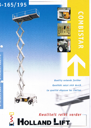 व्हील्ड सिज़र लिफ्ट Holland-Lift B 195 DL 25 4WD P/N