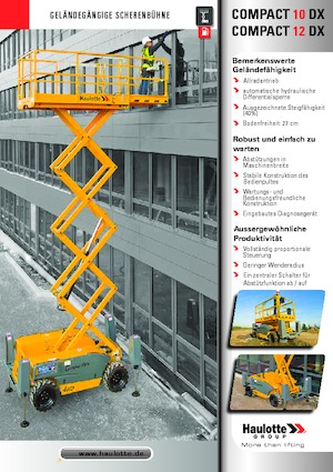 व्हील्ड सिज़र लिफ्ट Haulotte Compact 10 DX