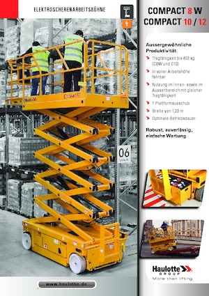 व्हील्ड सिज़र लिफ्ट Haulotte Compact 12