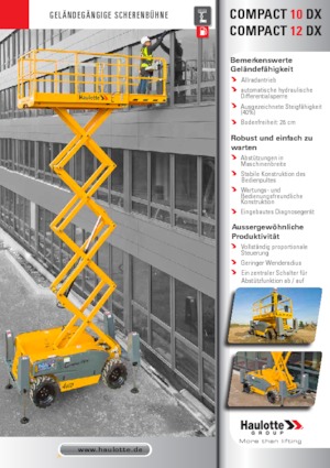 व्हील्ड सिज़र लिफ्ट Haulotte Compact 12 DX