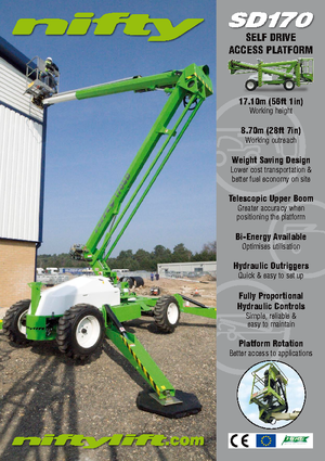 व्हील्ड आर्टिकुलेटिंग बूम लिफ्ट Niftylift Constructor SD 170