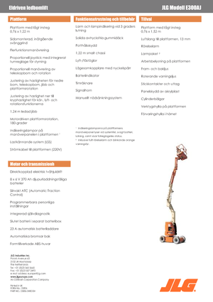 व्हील्ड आर्टिकुलेटिंग बूम लिफ्ट JLG E300AJ