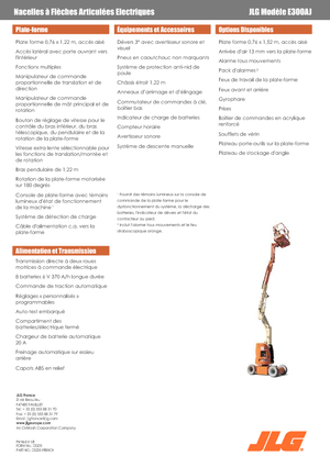 व्हील्ड आर्टिकुलेटिंग बूम लिफ्ट JLG E300AJ