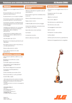 व्हील्ड आर्टिकुलेटिंग बूम लिफ्ट JLG E300AJ