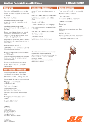 व्हील्ड आर्टिकुलेटिंग बूम लिफ्ट JLG E300AJP