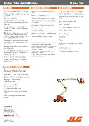 व्हील्ड आर्टिकुलेटिंग बूम लिफ्ट JLG E450AJ