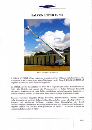 क्रॉलर आर्टिकुलेटिंग बूम लिफ्ट Worldlift Industries AS - Rothlehner FS 320