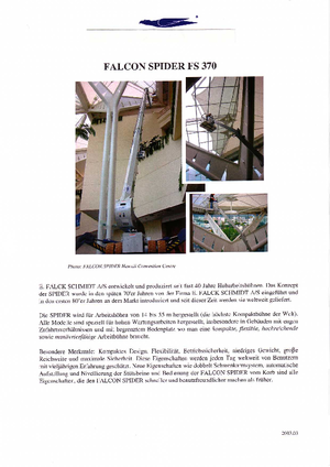 क्रॉलर आर्टिकुलेटिंग बूम लिफ्ट Worldlift Industries AS - Rothlehner FS 370