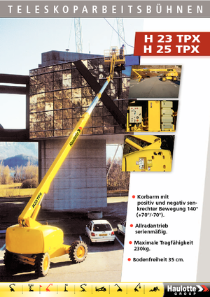 व्हील्ड टेलीस्कोपिक बूम लिफ्ट Haulotte H 23 TPX