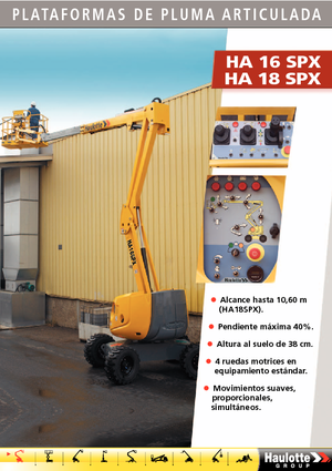व्हील्ड आर्टिकुलेटिंग बूम लिफ्ट Haulotte HA 16 SPX