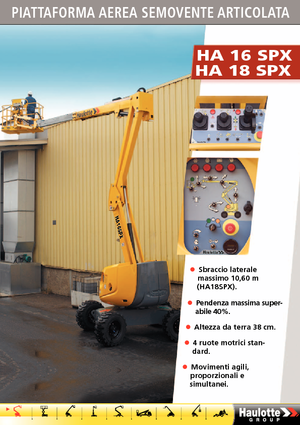 व्हील्ड आर्टिकुलेटिंग बूम लिफ्ट Haulotte HA 16 SPX