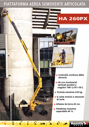 व्हील्ड आर्टिकुलेटिंग बूम लिफ्ट Haulotte HA260 PX