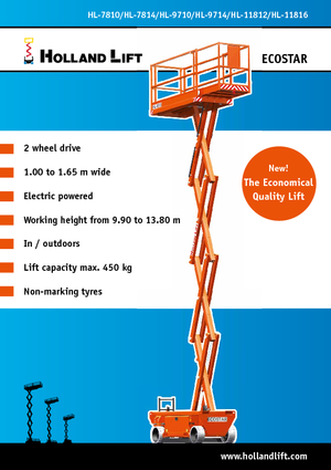 व्हील्ड सिज़र लिफ्ट Holland-Lift HL 9714