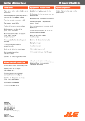 व्हील्ड सिज़र लिफ्ट JLG Liftlux 203-24