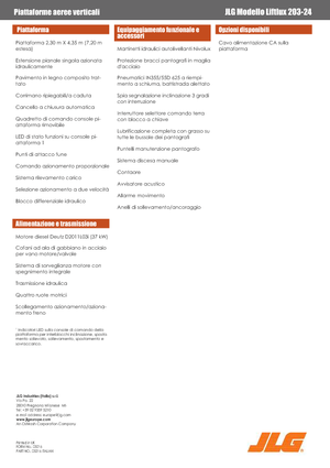 व्हील्ड सिज़र लिफ्ट JLG Liftlux 203-24