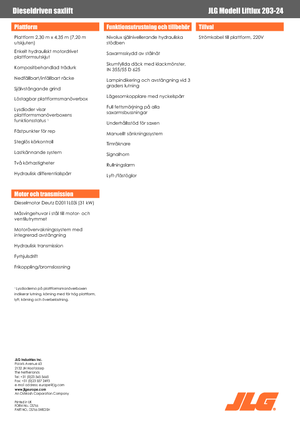 व्हील्ड सिज़र लिफ्ट JLG Liftlux 203-24