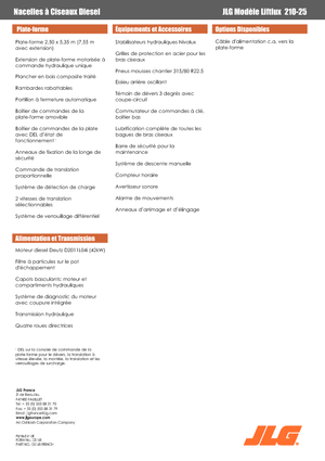 व्हील्ड सिज़र लिफ्ट JLG Liftlux 210-25