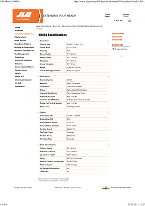 व्हील्ड आर्टिकुलेटिंग बूम लिफ्ट JLG M 400 A