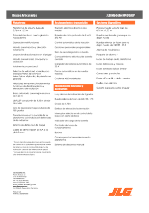 व्हील्ड आर्टिकुलेटिंग बूम लिफ्ट JLG M400AJP