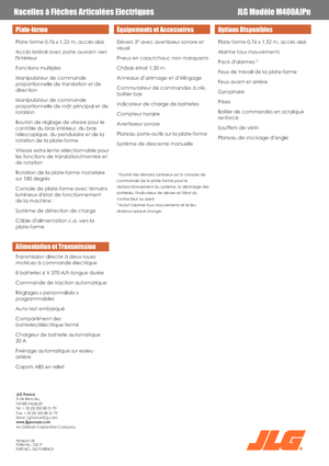 व्हील्ड आर्टिकुलेटिंग बूम लिफ्ट JLG M400AJPN