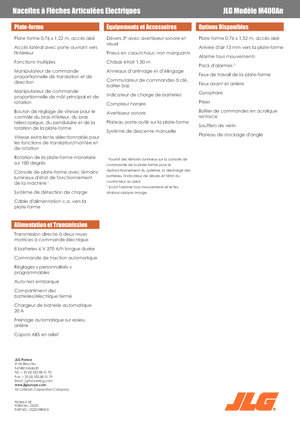 व्हील्ड आर्टिकुलेटिंग बूम लिफ्ट JLG M400AN