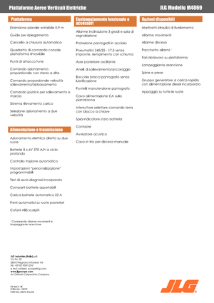 व्हील्ड सिज़र लिफ्ट JLG M4069LE