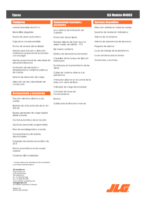 व्हील्ड सिज़र लिफ्ट JLG M4069LE